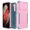Pink+Green, variant on SaniMore for Samsung Galaxy S21 FE (6.4" 2021) Case, [Sliding Camera Window] Wireless Charging Shockproof Drop Resistant Hybird PC TPU Anti-slip Heavy Duty Protective Shell, Navy Blue