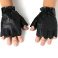 thumbnail image 3 of Alpine Swiss Mens Fingerless Gloves Genuine Leather for Workout Training Riding, 3 of 7