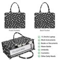 thumbnail image 2 of Large Capacity Tote Bag,Black Halloween Cat Skull Pattern Handbag Fashion Luxury Tote Bag,15.7"x13"x 5.1" Inches,Laptop Compatible, 2 of 6