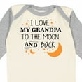 thumbnail image 4 of Inktastic I Love My Grandpa to the Moon and Back Boys or Girls Long Sleeve Baby Bodysuit, 4 of 5