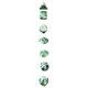 thumbnail image 2 of 7 Piezas Dados Poliédricos Acrílicos Sunnimix Verde Oscuro Blanco, 2 of 8