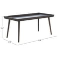 thumbnail image 3 of Safavieh Nonie Modern Tray Top Wood Coffee Table, Dark Chocolate, 3 of 10