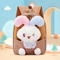 thumbnail image 2 of CUZIBR Cute 3D Plush Rabbit Toddler Backpack Lightweight Kids Backpack Adjustable Breathable Shoulder Straps Small Storage Daypack For Toddler Travel Daily School Bag, 2 of 4