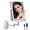 10X Chrome, variant on Funtouch Double Sided 1X 10X Magnifying Wall Lighted Mounted Makeup Mirror with Extended Arm, 360° Swivel Foldable, 3 Color Settings, Chrome