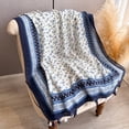 thumbnail image 1 of Bohemian Printed Fringe Scarf Lightweight Wrap Shawl for Style Sun Exposure Accessory Lightweight Textile Fusion, 1 of 4