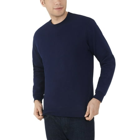 Military Crew Sweatshirt - Fruit of the Loom Big Men's Dual Defense EverSoft Crew Sweatshirt