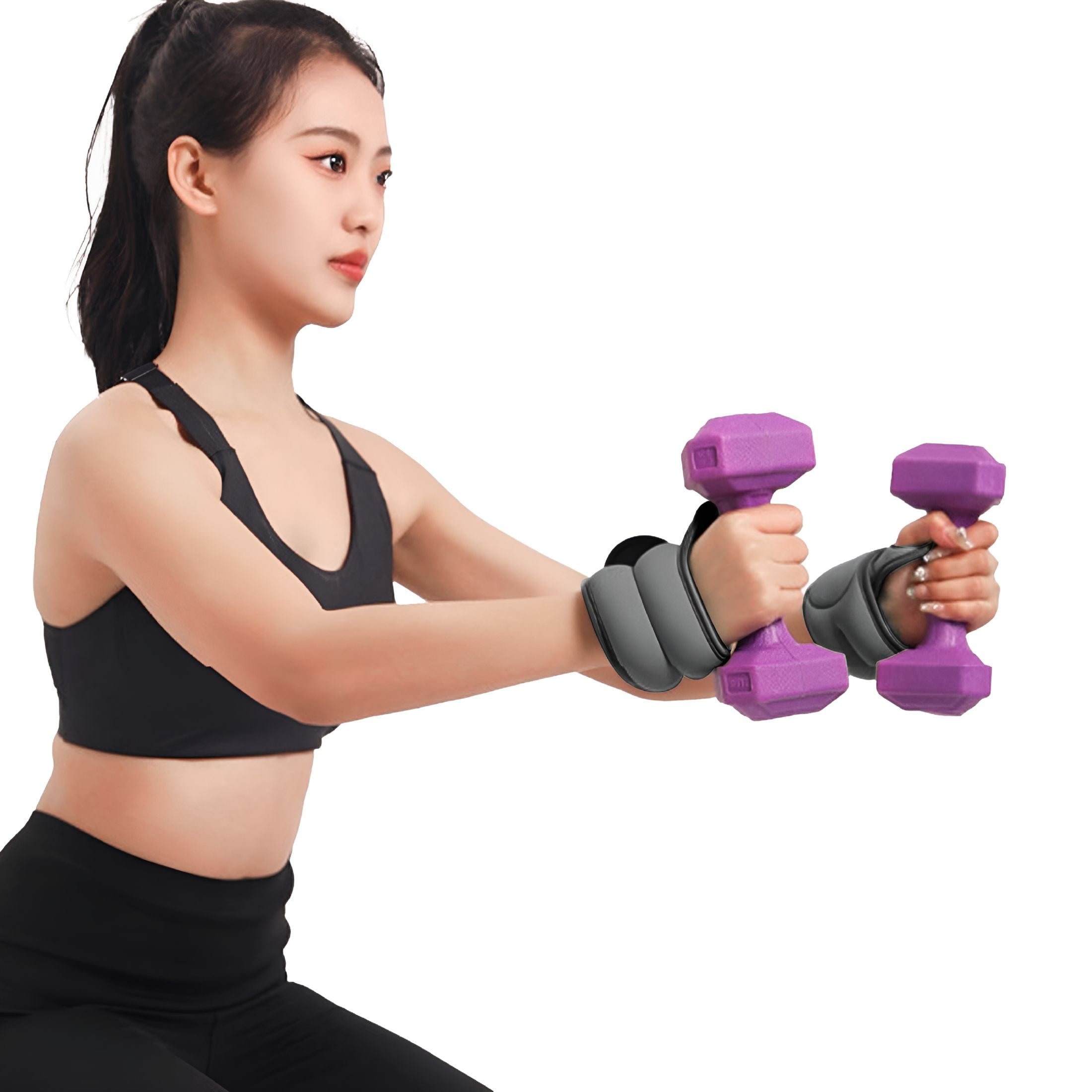 BESTSKY 2026 New 1 Pair Wrist Weights with Thumb Waterproof Breathable Ergonomic Design Strength Training Sandbags Hand Weights Set for Running Walking Fitness Gym Aerobics