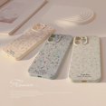 thumbnail image 4 of Funda de teléfono con flores Retro coreanas para iPhone 15 Plus 14 13 12 11 Pro Max, carcasa trasera de silicona suave a prueba de golpes con diseño Floral de lujo, 4 of 5