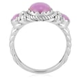 thumbnail image 4 of Sterling Silver Phosphosiderite 3-Stone Ring, Sizes 5 to 10, 4 of 9