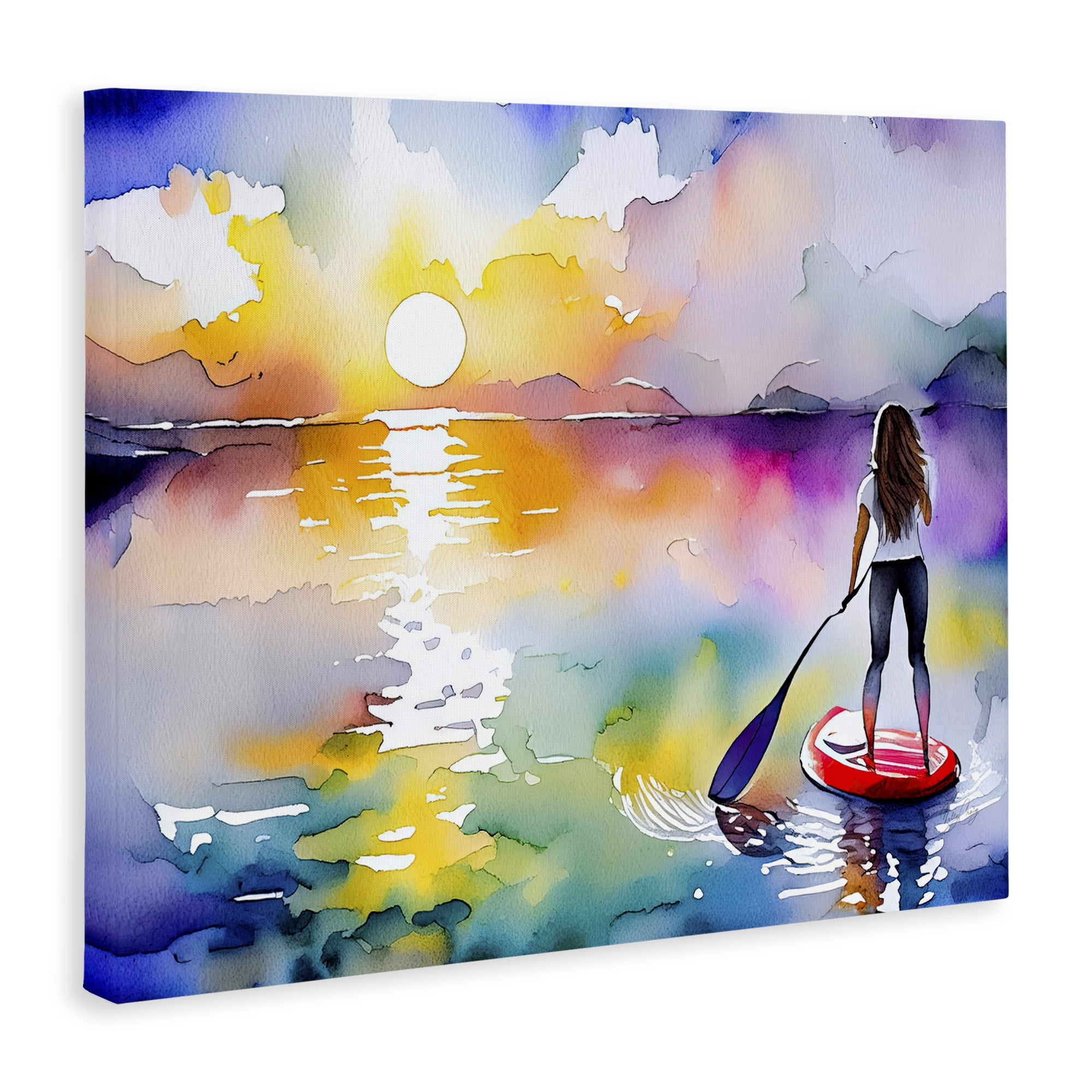 Stupell Industries Sunset Paddle Drift Canvas Wall Art, design by Shelly Craig