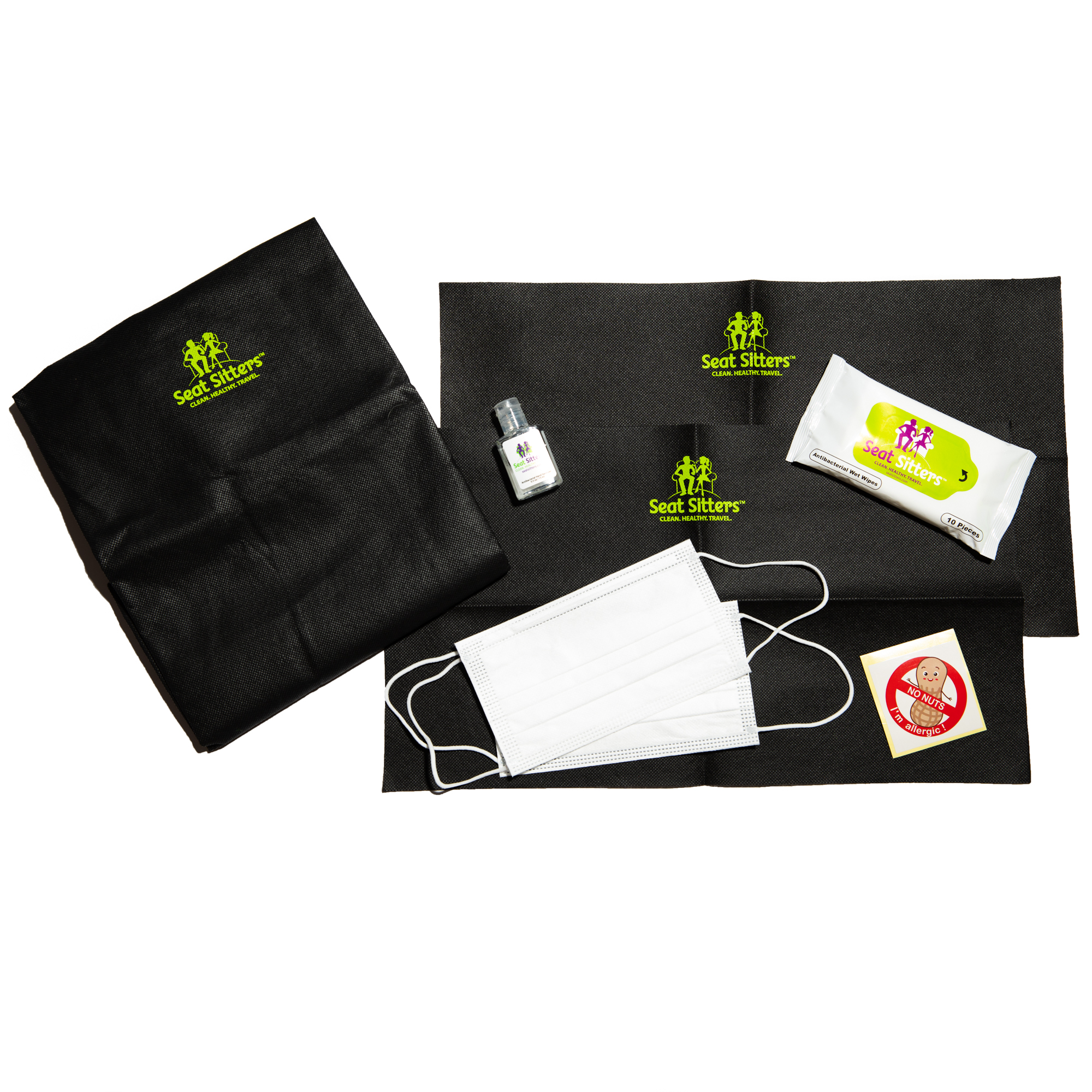 Seat Sitters Healthy Airplane Travel Kit
