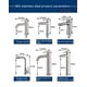 thumbnail image 3 of Los grifos fríos y calientes de acero inoxidable se utilizan especialmente para lavamanos y lavabos de acero en la plataforma alta del baño., 3 of 4
