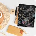 thumbnail image 3 of HELLHERO Dragonfly Flowers Books Sleeve, 11.4 Inch X 8.66 Inch with Waterproof for Book Club Gifts Paperback Book Cover, Book Organzier Holder Retro, 3 of 8