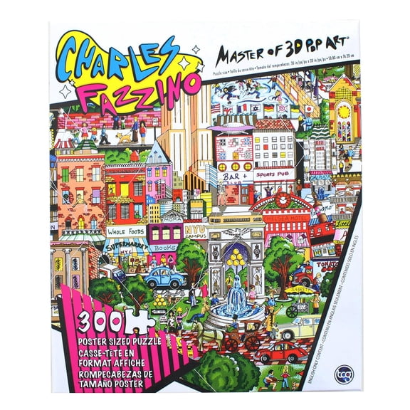 Charles Fazzino Pop Art New York City 300 Piece Poster Sized Jigsaw Puzzle