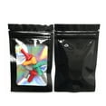 thumbnail image 2 of Bolsa Holográfica Bolsa de almacenamiento con sellado holográfico de 100 Uds., calcetines, embalaje cosmético (negro), 2 of 3