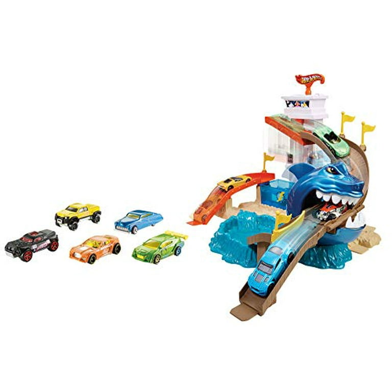 Hot Wheels Sharkport Showdown プレイセット Amazon.com: Hot Wheels Color Shifters Sharkport Showdown