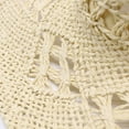 thumbnail image 5 of Dyfzdhu Women Men Summer Western Cowboy Hat Shapeable Straw Hollowed Out Sun Beige, 5 of 7