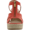 thumbnail image 3 of MICHAEL Michael Kors Womens Berkley Canvas Wedge Sandals Pink 7 Medium (B,M), 3 of 5