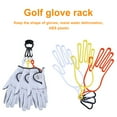 thumbnail image 3 of NIBOLOG ABS Golf Gloves Holder Hand Shaped High Strength Golf Gloves Rack With Carabiner for Outdoor, 3 of 8
