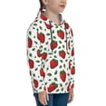 thumbnail image 3 of Sikiie Strawberry Youth Hoodie Sweatshirt Pullover Hooded Classic Casual Essentials Hoodiefor Boys Girls Kids -X-Large, 3 of 6