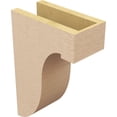 thumbnail image 5 of 5"W x 10"D x 15"H Classic Del Monte Rough Cedar Woodgrain TimberThane Corbel, Primed Tan, 5 of 6
