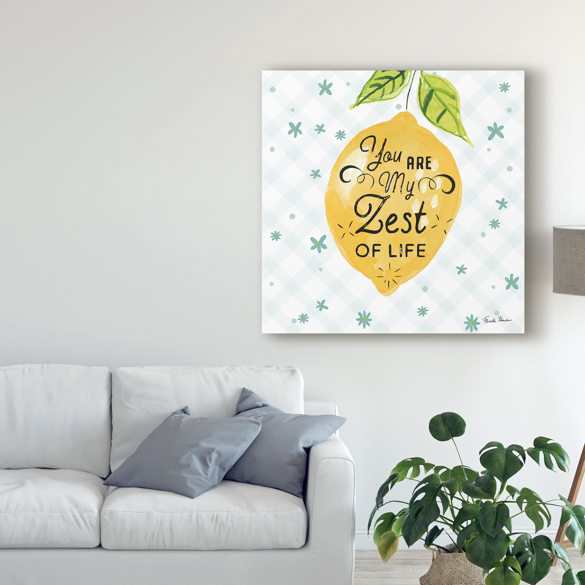 Trademark Fine Art 'Mellow Yellow III' Canvas Art by Farida Zaman