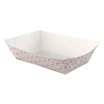 Boardwalk Paper Food Baskets, 2.5 Lb Capacity, Red/white, 500/carton Bwk30lag250