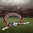 thumbnail image 3 of Brazalete de cuerda BLESIY de fútbol marrón blanco Pulsera trenzada, 3 of 8