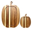 thumbnail image 2 of 2PCS Halloween Pumpkin Shaped Wood Cutting Board for kitchen Decor, Gothic Cutting Boards with Handle, Charcuterie Wooden Boards, Serving Platter for Halloween Dinner Party Kitchen Table Home Decor, 2 of 6
