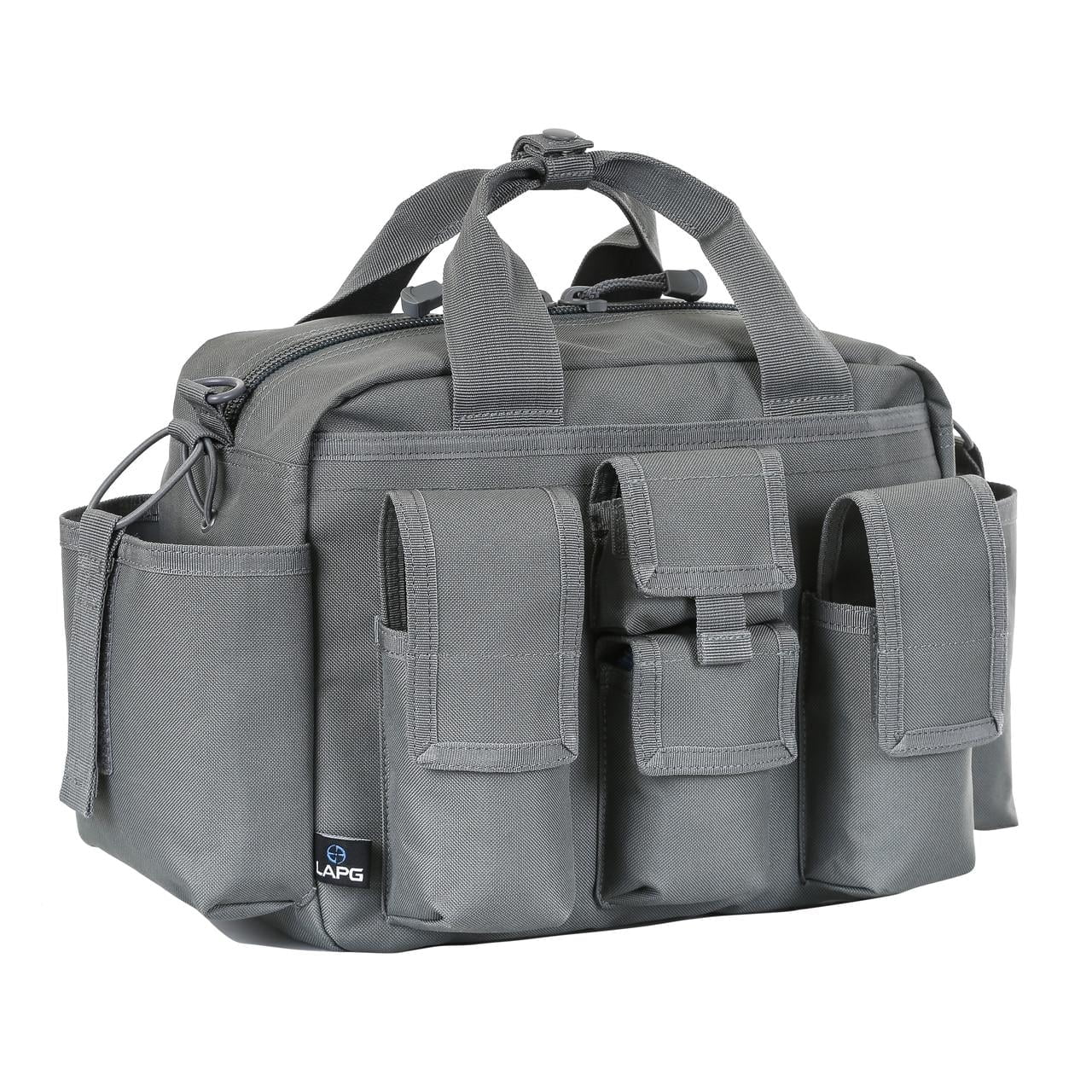 LAPG Bailout Multi-Pockets Diaper Gear Bag, Range Bug Out Go-To Dad Bag, Grey