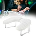 thumbnail image 6 of TOOYFUL U Shape Nail Arm Rest Manicure Hand Rest Nail Art Accessory Non Slip Hand Pillow Cushion Nail Hand Rest Stand for Desk Salons White, 6 of 10