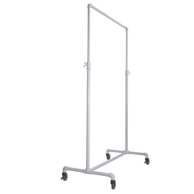 Econoco PSBBADJWTE Pipeline Barre de Ballet Réglable - Blanc Brillant