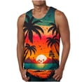thumbnail image 2 of LSLJS Débardeur Floral Hawaïen d'Été pour Hommes Nouvelle Mode Décontractée Imprimé Sport Col Rond, 2 of 5
