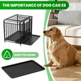 thumbnail image 5 of 36.4"×25"×32.6" Dog Crate, Heavy-Duty Iron Dog Crate with Detachable Leak-Proof Tray for Small & Medium-Sized Dogs, 5 of 8