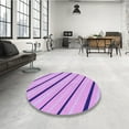 thumbnail image 3 of Ahgly Company Indoor Rectangle Patterned Pastel Purple Pink Area Rugs, 6' x 9', 3 of 6