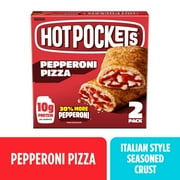 Hot Pockets Pepperoni Pizza Snack with Italian Style Seasoned Crust, 9 oz (Frozen)