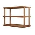 thumbnail image 3 of Soporte organizador de escritorio, estante de almacenamiento de madera, soporte de mesa de 2 capas, estante de exhibición, estantería para apartamento Café, 3 of 8