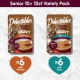 thumbnail image 6 of Delectables Gravy Senior 10+ Lickable Wet Cat Treat & Food Topper, Variety, 12 count, 6 of 11
