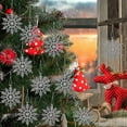 thumbnail image 3 of Decoraciones navideñas de invierno JanHm con copos de nieve brillantes, 3 of 5