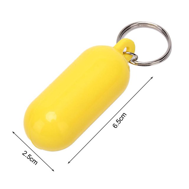 Flotador Canal Llavero Flotador Llaves Hebilla Marina Vela Botes de remos Herramienta (Amarillo) Sywqhk Para Estrenar