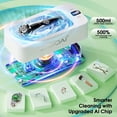 thumbnail image 3 of Ultrasonic Jewelry Cleaner - 50KHz Jewelry Cleaner Ultrasonic Machine with 5 Timer Modes, Portable Ultrasonic Cleaner Machine for Jewelry, Eyeglasses, Rings, Watches, Dentures, Retainer, Razors, 3 of 7