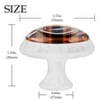 thumbnail image 4 of 4 Pcs Plaid Pattern Knobs for Kitchen Cabinet Cupboard Dresser Bookcase Drawer Pulls Handles Round Home Decor, 4 of 8