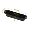 thumbnail image 5 of Cubierta para pastilla de guitarra, bobina única cerrada, sin agujeros, carcasa cerrada de plástico para guitarra eléctrica, negro, paquete de 3, 5 of 5