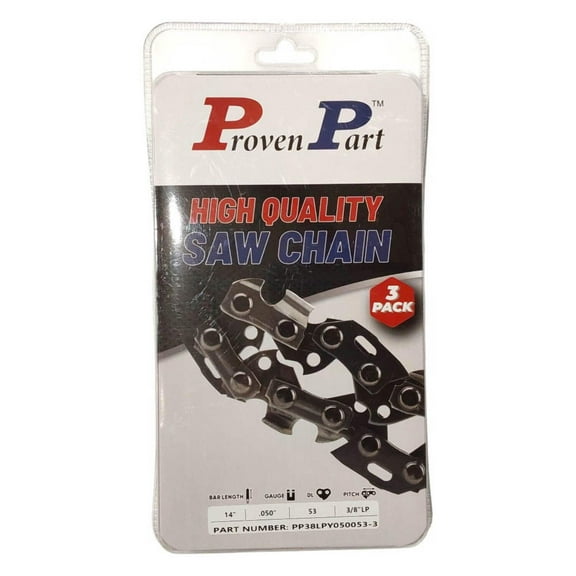 3x Full Chisel Low Profile Chain 3/8 .050 53DL Fits Prorun PCS214