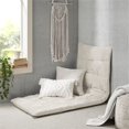 thumbnail image 2 of Coussin de Sol Long en Polyester Chenille Ivoire, 2 of 7