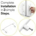 thumbnail image 5 of Figo Home Kitchen Cabinet Handles - 3" Hole to Hole, 5" Length Drawer Handles (White, Small), 5 of 6