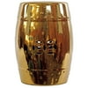 Benzara Bru-847980 Alluring Ceramic Garden Stool Golden Finish