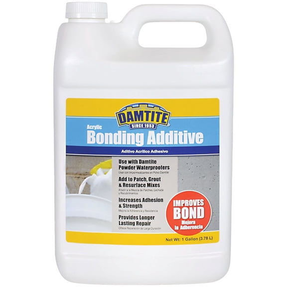 Damtite 1 Gal. Acrylic Concrete Bonding Additive - 1 Each — Residential Use, Standard Application