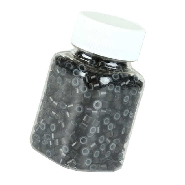 Extensión de cabello Micro Link Beads, 500 piezas Extensión de cabello Silicona Extensión de cabello Cuentas Anillos de extensión de cabello Artesanía superior
