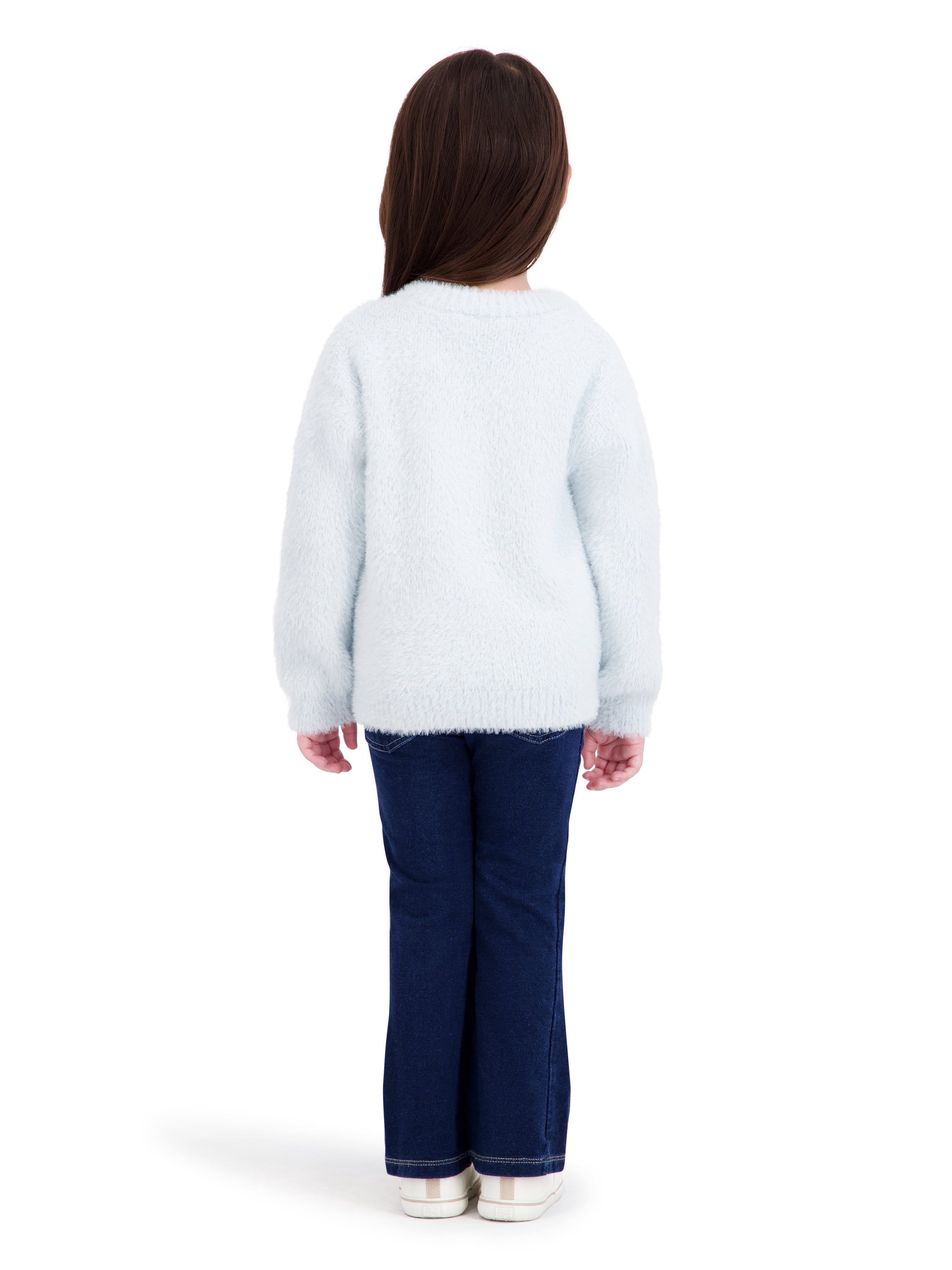 Bluey Toddler Girls Lurex Mohair Sweater, Sizes 12 Months - 5T